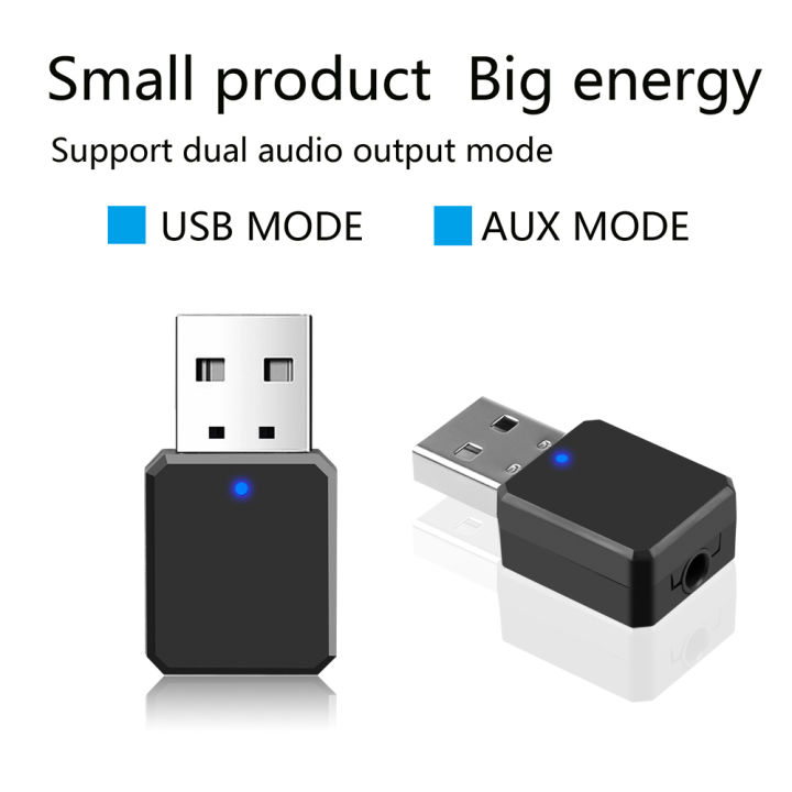 USB Bluetooth 5.0 Wireless Car FM Transmitter Aux Stereo Audio