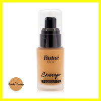 Butae Coverage Foundation 30ml #4 Golden Brown ผิวเนียนสวยตลอดวัน ด้วยรองพื้นสูตรใหม่เพื่อความเรียบเนียนดูเป็นธรรมชาติ