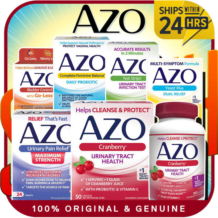 AZO Cranberry Urinary Tract Pain | Infection | Yeast Plus | Feminine ...