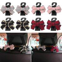 123ZOUUI พลาสติกทำจากพลาสติก Bowknot Car Seat back hooks อุปกรณ์ตกแต่งภายในรถยนต์ โบว์น๊อต ที่แขวนพนักพิงศีรษะในรถยนต์ ใช้งานได้หลากหลาย ตะขอที่นั่งนิรภัย รถสำหรับรถ