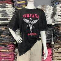 เสื้อยืดผ่าข้างผ้าฟอก Nirvana นางฟ้า	 เนื้อผ้าดีใส่สบายส่งจากไทยจัดส่งไวมีบริการเก็บเงินปลายทาง ????