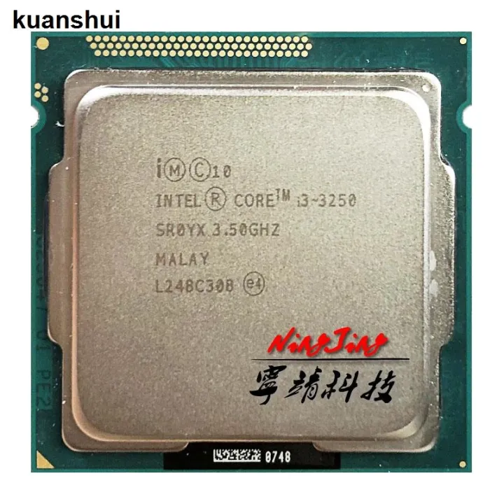 Intel Core I3 3250 I3 3250 3.5 GHz โปรเซสเซอร์ซีพียูแบบ Dual Core Quad ...