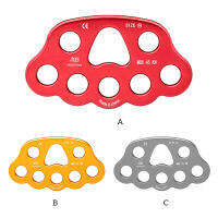 Climbing Rigging Plate Professional Caving Tool Load-Bearing Multi-Hole Anchor Point Divider Connect Accessory Red