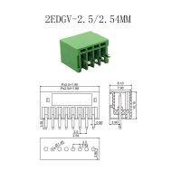 ；‘【；- 1Sets Welding Docking Type 15EDGKD 2.5/2.54MM 2-16P Screw Terminal Blocks Connector 2EDGKD-2.5/2.54 Spring Plug Green Terminal