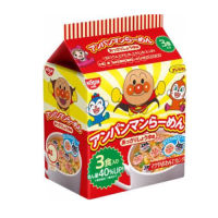 มาม่าสำหรับเด็ก ไม่มีผงชูรส Nissin Anpanman Ramen นิชชิน มาม่าญี่ปุ่น ห่อแดงรสโชยุ