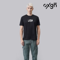 OXGN Logo Easy Fit T-Shirt With Embroidery for Men (Black)frd