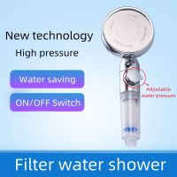 New Hand Shower Head for Bath and High Pressure Water Saving Filter Bathroom Accessories Spa Rain Showerhead with Big Panel