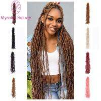 MYCOLOR ธรรมชาติตามธรรมชาติ ขนถักโครเชต์ faux locs สังเคราะห์สังเคราะห์สังเคราะห์ นุ่มนุ่มๆ เดรดล็อกส์หยิกยาว แฟชั่นสำหรับผู้หญิง ที่ต่อผม ถักโครเชต์ locs สำหรับผู้หญิงสีดำ