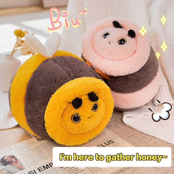ตุ๊กตาผ้ากำมะหยี่ผึ้งยัดไส้น่ารักบัมเบิ้ลบี-plushie-ของขวัญวันหยุดสำหรับผู้ใหญ่เด็กผู้หญิง