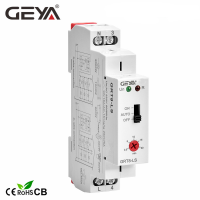 จัดส่งฟรี GEYA GRT8-LS Lm ราง Din บันไดสวิทช์แสงจับเวลาสวิทช์230VAC 16A 0.5-20นาทีล่าช้าปิดรีเลย์สวิตช์ไฟ