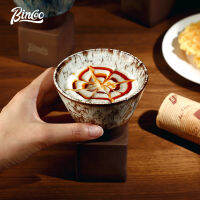 BINCOO 150มิลลิลิตรสร้างสรรค์ถ้วยกาแฟเซรามิกย้อนยุคแก้วลาเต้ถ้วยชิมถ้วยสำหรับใช้ในครัวเรือนและสำนักงาน