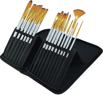 MyArtscape Pocket Paint Brush Set - 7 Artists' Paintbrushes for Watercolor,  Acrylic and Oil Painting - Quality Art Supplies (Pocket Brushes - 002)