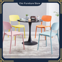 ✨Chic.✨ใหม่ เก้าอี้พลาสติก ทันสมัย ทรงกลม เก้าอี้พลาสติกโมเดิร์น modern chair เก้าอี้พลาสติกpp เก้าอี้พสาสติกถูกๆ ?พร้อมส่ง?