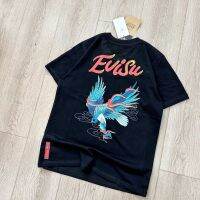 รุ่นสูง Evisuu Fushen 2023 ฤดูร้อนรุ่นระเบิด eagle นกนางนวลขนาดเล็กพิมพ์เสื้อยืดผ้าฝ้ายผู้ชายแขนสั้นญี่ปุ่น