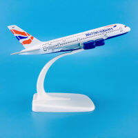 ABaza ขายร้อนสังกะสี Ally วัสดุ1:500 14ซม. เครื่องบินรุ่น Aircrafts Airbus A380 British Airways เครื่องบิน ModelM