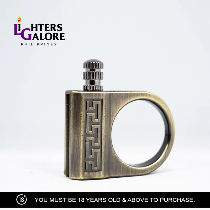 Lighters Galore MATCH STICK LIGHTER 3 (RING BRONZE WITH PLASTIC CASE