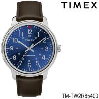 Timex TW2R85400 นาฬิกาข้อมือผู้ชาย สายหนัง สีน้ำตาลเข้ม