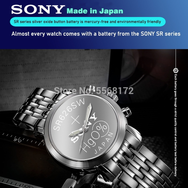 10pcs-100-original-377-sr626sw-sr626-ag4-1-55v-เงินออกไซด์แบตเตอรี่นาฬิกา-sr626sw-377ปุ่มเหรียญ-made-in-japan-gift