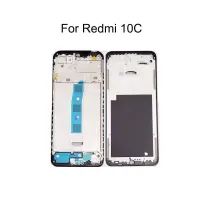 อะไหล่ตัวเรือนสำหรับ Xiaomi Redmi 10C โครงหน้ากากกลางการยึดจอแอลซีดีกลางกรอบหน้าจอ10C เรดมี่