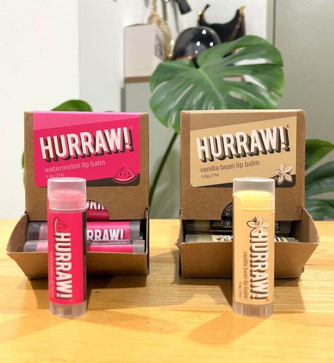 Exp.2025 Hurraw ! lip balm ลิปบาล์มบำรุงออแกนิก organic lip balm Lazada.co.th