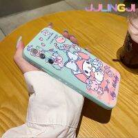 Jlingji เคสโทรศัพท์ปลอกสำหรับ Samsung S20 FE 4G S20 FE 5G เคสโทรศัพท์ลายขอบซิลิโคนเหลวแบบออริจินัลของฉันเมโลดี้สแควร์คลุมทั้งหมดเคสป้องกันกล้องเลนส์กล้องเคสปกหลังนิ่ม