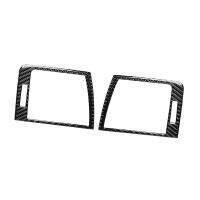 ▼┇✵ 2 Pieces Auto Dashboard Air Vent trim cover Carbon Fiber for E46 Accessory