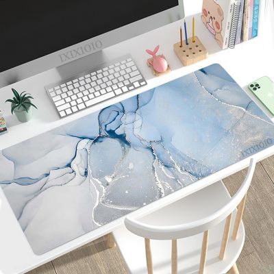【CC】┇❣✵  Fashion Marble Large Computer Mousepad Mechanical MousePads Non-Slip Office Table