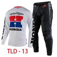 Tld เสื้อกีฬาแขนสั้น และกางเกง ลาย troylee BMX MX สําหรับผู้ชาย และผู้หญิง เหมาะกับการแข่งรถจักรยานยนต์ ATV Enduro Combo moto Off-road