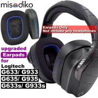 แถบคาดศีรษะ Misodiko/เปลี่ยนแผ่นรองหูฟังอัปเกรดสำหรับ Logitech G633 G933 G635 G935 G633S G933S หูฟังเกมที่รองหู ENO-097