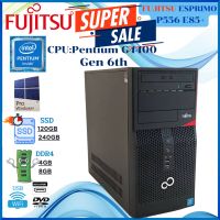 FUJITSU ESPRIMO P556 E85+ Pentium® G4400 3.30 GHz Gen 6th  เครื่องพร้อมใช้งาน  ราคาถูก