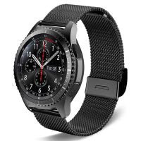 lumude 20mm 22mm Mesh Wristband for Samsung Galaxy Watch 3 45mm Band Stainless Steel Strap Galaxy Watch 46mm/Gear S3 Classic/Frontier