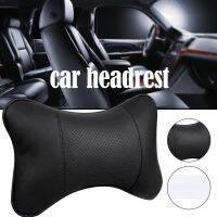 Car Neck Pillows Pu Leather Head Support Headrest Seat Neck Pillow Universal Headrest Backrest Cushion Easy Install And Clean