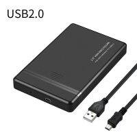 สีดำแบบพกพา2.5นิ้ว USB 2.0/3.0/3.1ประเภท-C ฮาร์ดไดรฟ์ Enclosure ปก HDD สำรองสำหรับคอมพิวเตอร์พีซีโน้ตบุ๊ค