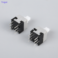 ?【Lowest price】Tirgat 10pcs 8.5*8.5สวิตช์ล็อคแบบ non-Self-Lock/Self-Lock SWITCH/Unlock PUSH สัมผัส Power Micro Switch SWITCH