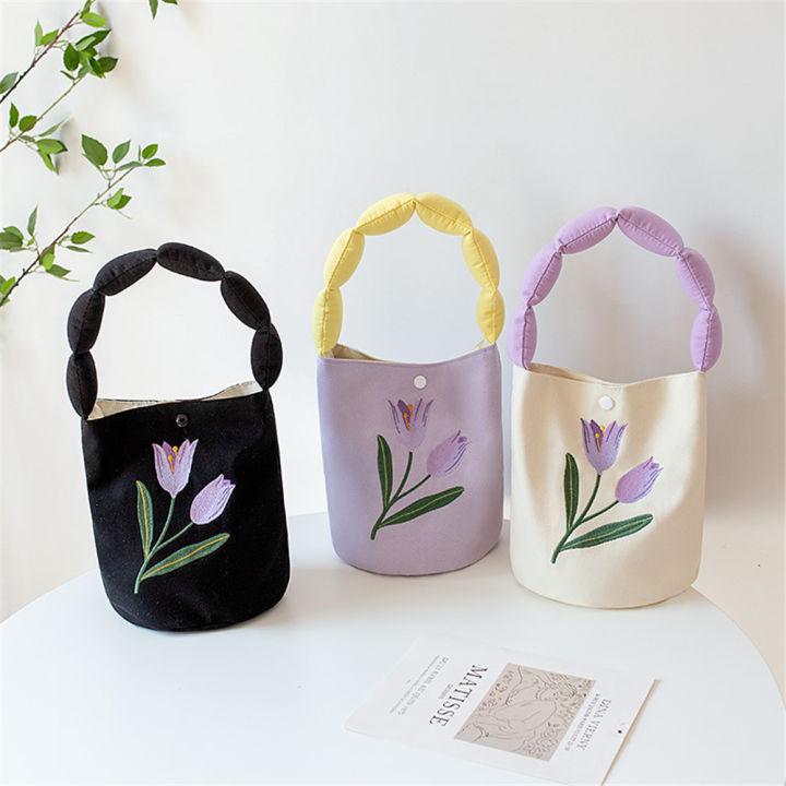 simple-mini-lunch-bag-bucket-bag-purse-underarm-shoulder-bags-floral-cloth-canvas-shoulder-bags-bucket-bag