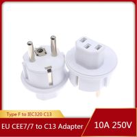 【lz】✣  Ue para iec320 c13 adaptador de energia macho da ue para iec320 c13 fêmea ac plug ue (4.8mm) 2 pinos para pdu/ups conversão plug 10a 250v