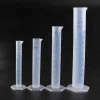 【CW】◊∋♕  4pcs Transparent Measuring Plastic Graduated Cylinder Test Tube Laboratory 10ml / 25ml 50ml 100ml