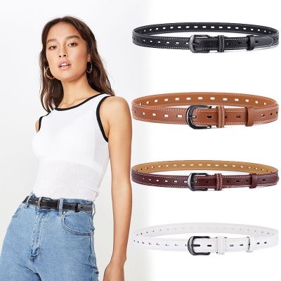 Ladies Belt Casual Vintage Hollow Student Jeans No Need Perforated