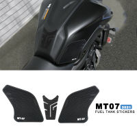 สำหรับ Yamaha MT 07 Mt07 MT-07 2021-รถจักรยานยนต์ถัง Pad ด้านก๊าซเข่าจับฉุดแผ่นป้องกันสติ๊กเกอร์