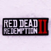 }qi วิดีโอเกม Red Dead Redemption เข็มกลัดตราอุปกรณ์เสริม