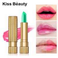 Natural Aloe Vera Lipstick Temperature Change Color Red Lipstick Long Lasting Moisturizing Not Easy To Fade Lip Care Cosmetic