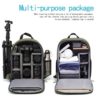 Professional Camera Backpacks Water-resistant Large Capacity Bag for Digital DSLR Cameras Lens Laptop for Nikon Canon