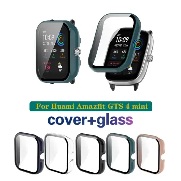 For Amazfit GTS 4 Mini PC Case+Tempered Glass Smart Watch Screen Protector  Cover for Huami Amazfit GTS4 Mini Bumper Shell