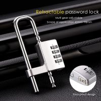 【CW】 Anti-saw Hardware Accessories Office Door Zinc Alloy Padlock File Cabinet Code Lock Adjustable lengthened U-lock