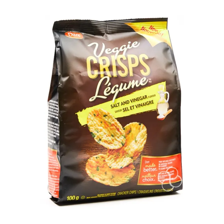 Dare Legume Salt & Vinegar Veggie Crisps Crackers 100g Lazada PH