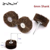 ZtDpLsd 1X Horse Hair Wheel Brush Abrasive Wire Grinding Flower Head Woodworking Polishing Bench Grinder For Wood Furniture Tail