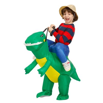 Kids Child Inflatable Dinosaur Costume Anime Mascot Dress Suit Halloween Purim Christmas Party Cosplay Costumes for Boys Girls