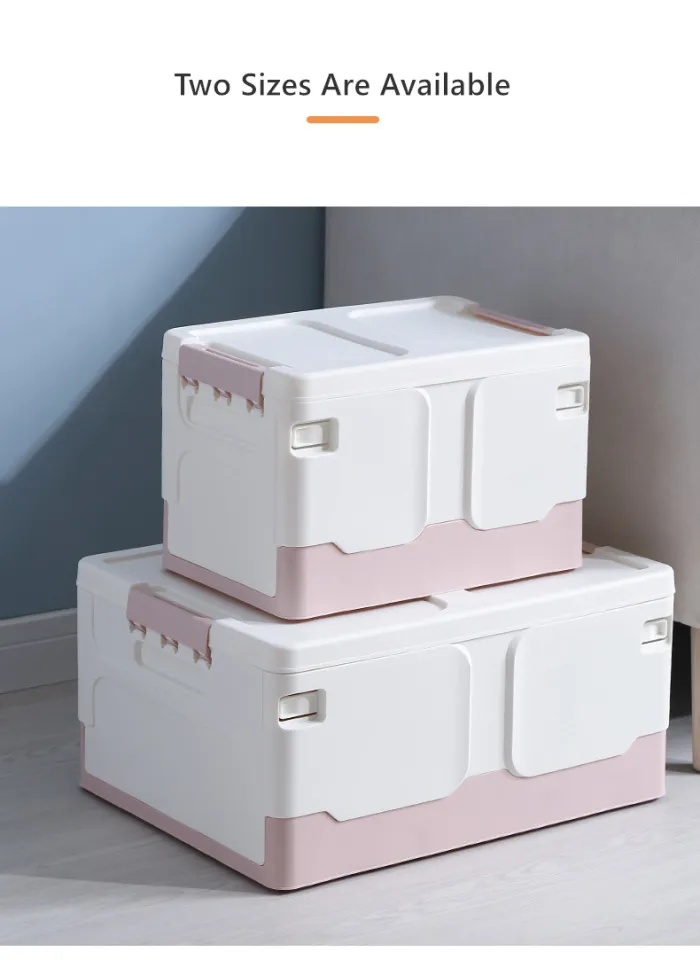 Plastic Collapsible Storage Bins Waterproof Storage Box Organizer