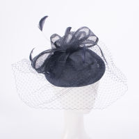 Womens Sinamay Couture Millinery Ascot Races Pillbox Percher Formal Wedding Hat T446