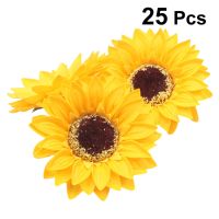 25PcsSet Artificial Sunflower Flowers For Wedding Soap Flower Head Home Decoration Accessories